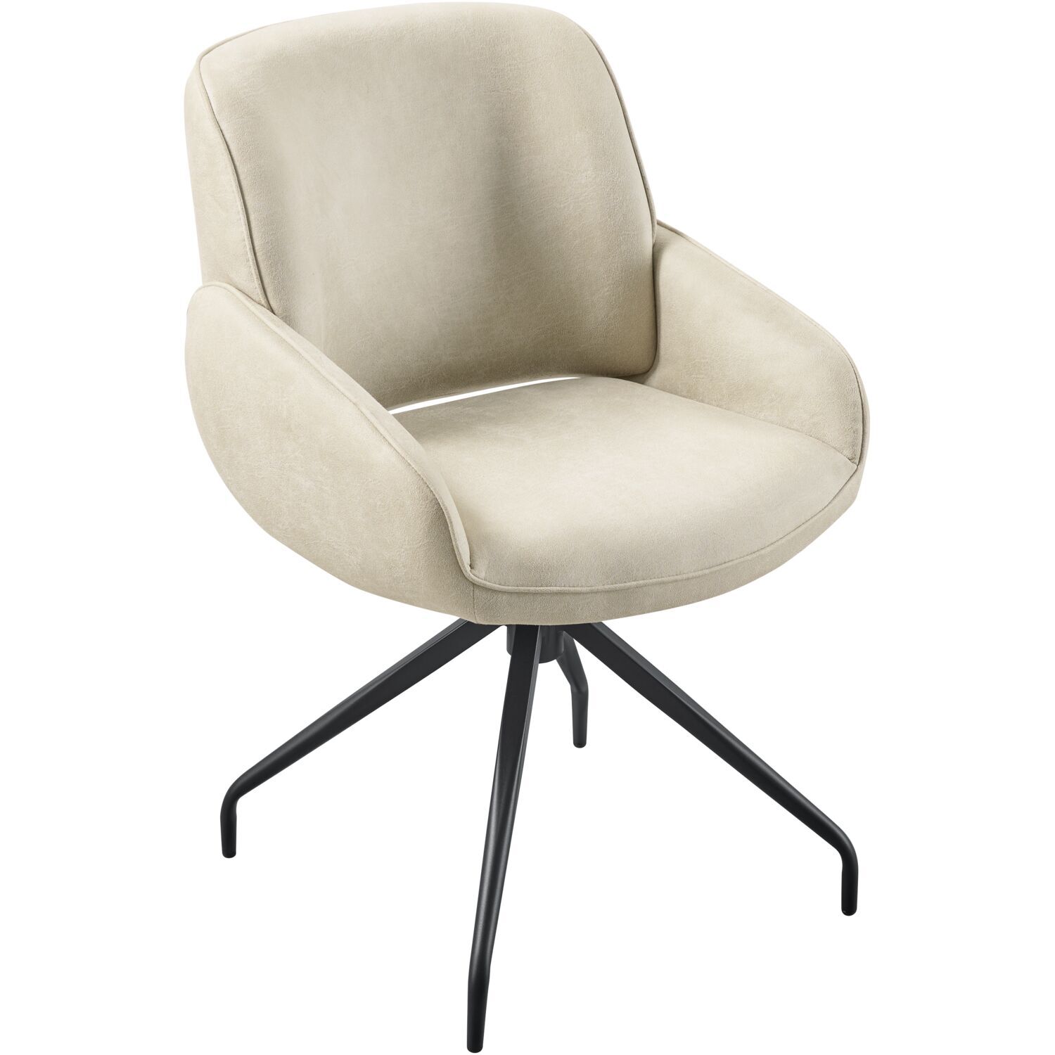 Armstoel Lusby draaibaar beige