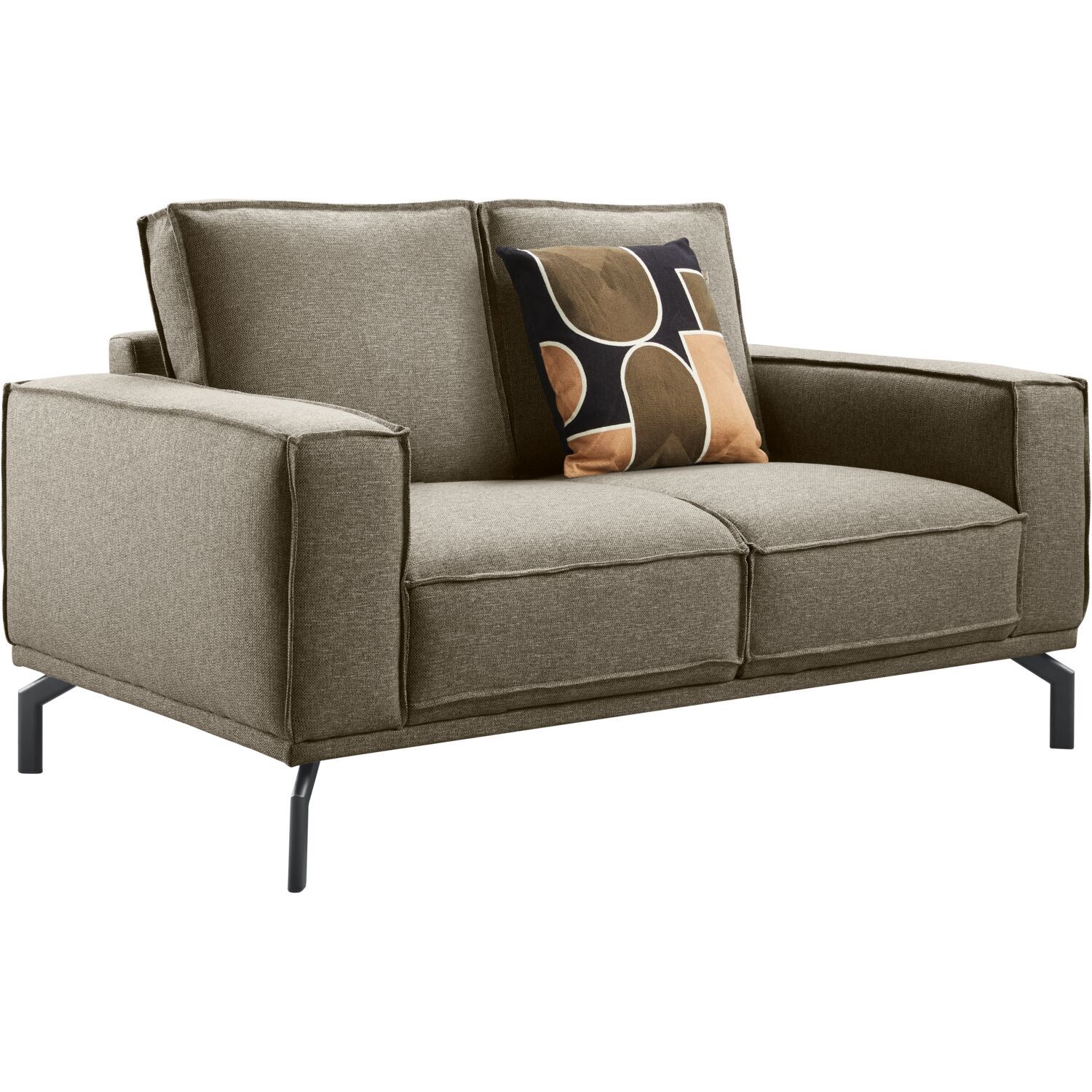 2 zitsbank Alburg grijs basic comfort