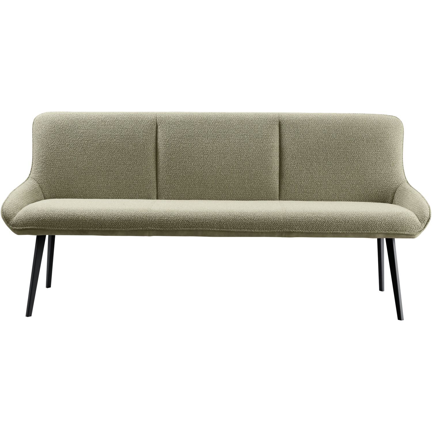 Eetkamerbank Ceno 190 cm combi stof groen