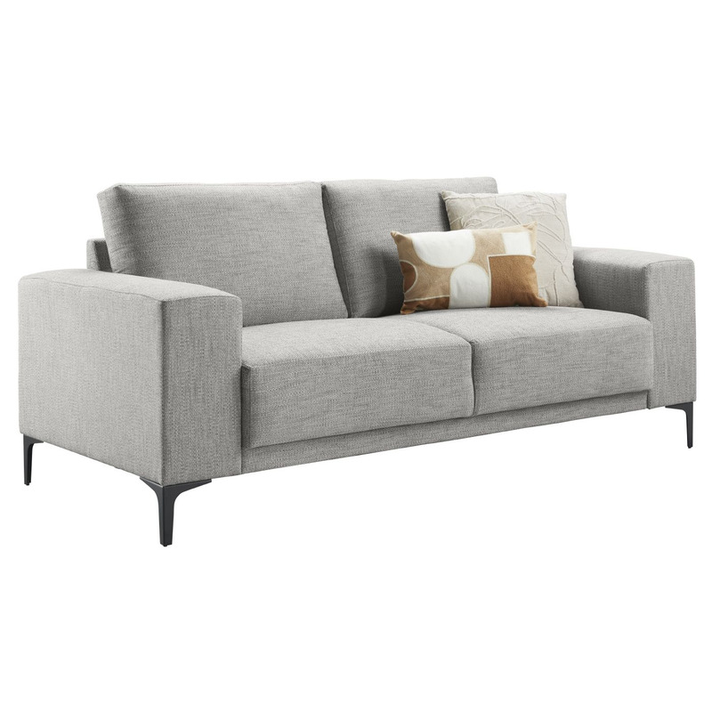 2,5 zitsbank Clanton grijs basic comfort