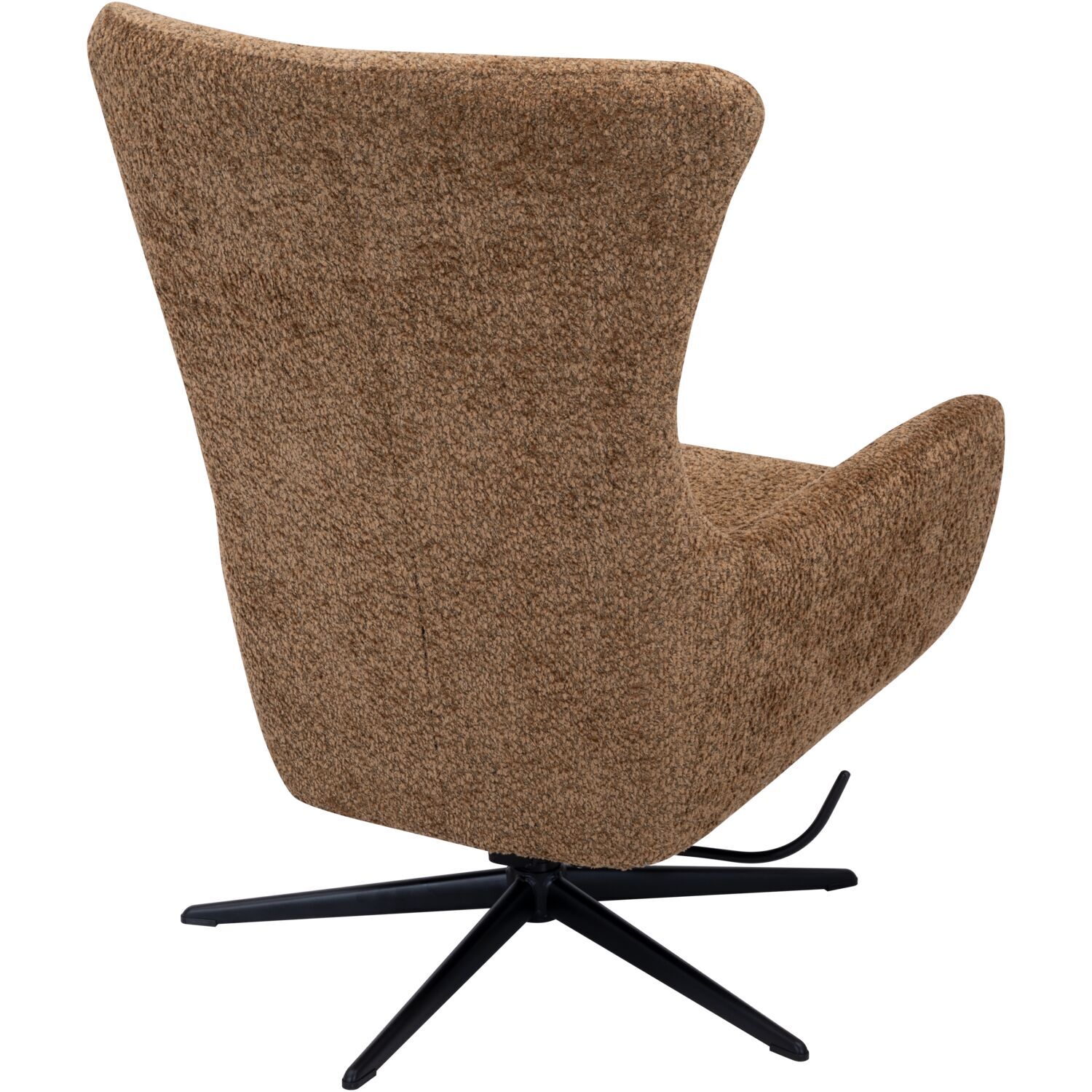 Draaifauteuil Alora bouclé bruin