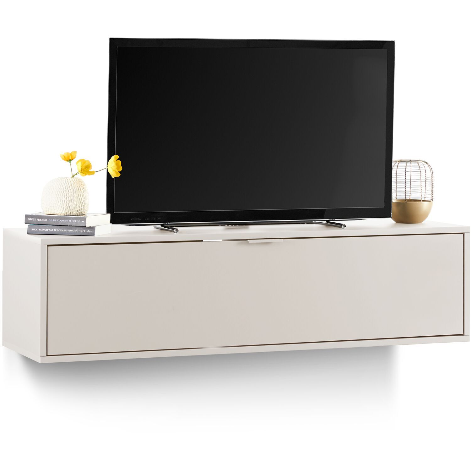 Tv-meubel Betera zwevend 140 cm beige