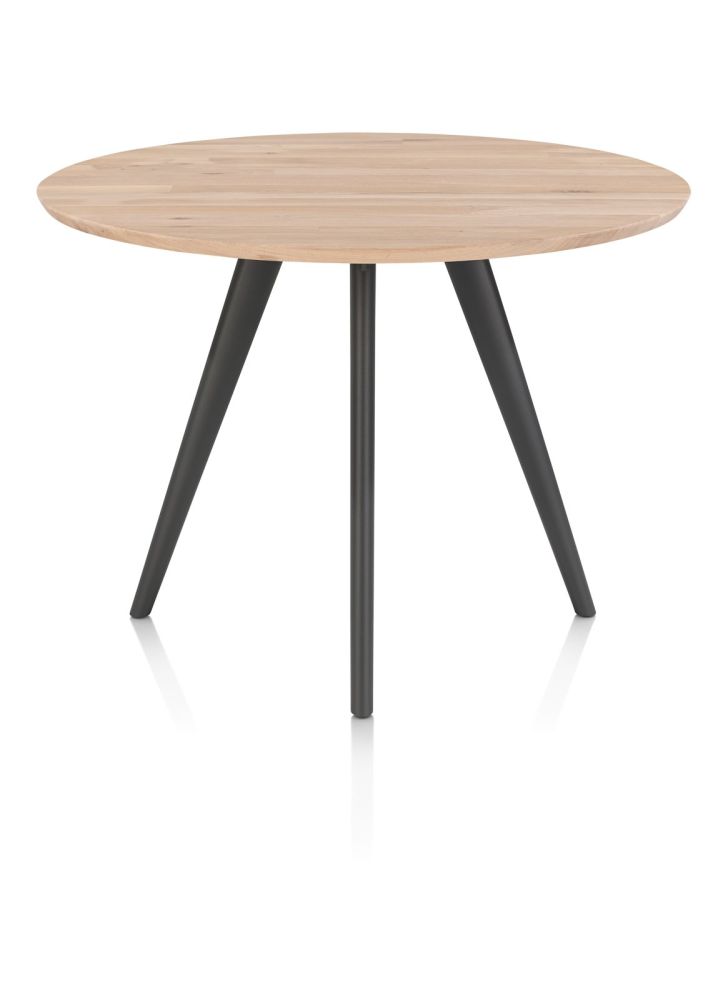 Arvada, bartafel 125 cm, rond, 4 poot - Metal graphite