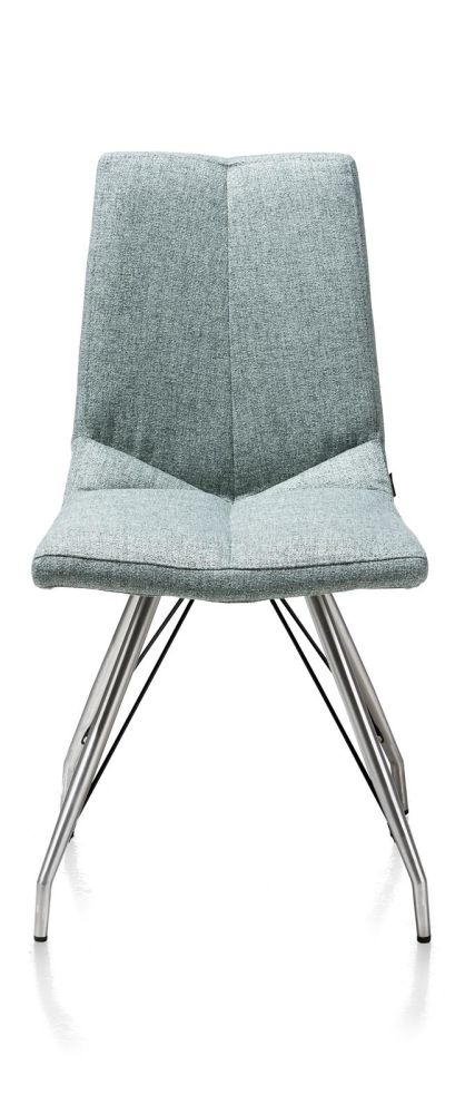 Artella, eetkamerstoel RVS 4-poots spin - Lady grijs of mint - Mint