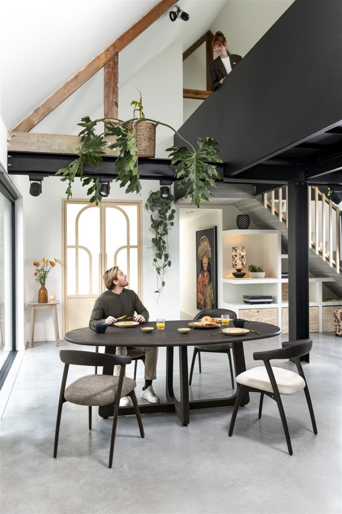 Almora, eetkamertafel 240 x 120 cm - Basalt