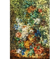 Arte schilderij caf024 dutch flowers-green pix..