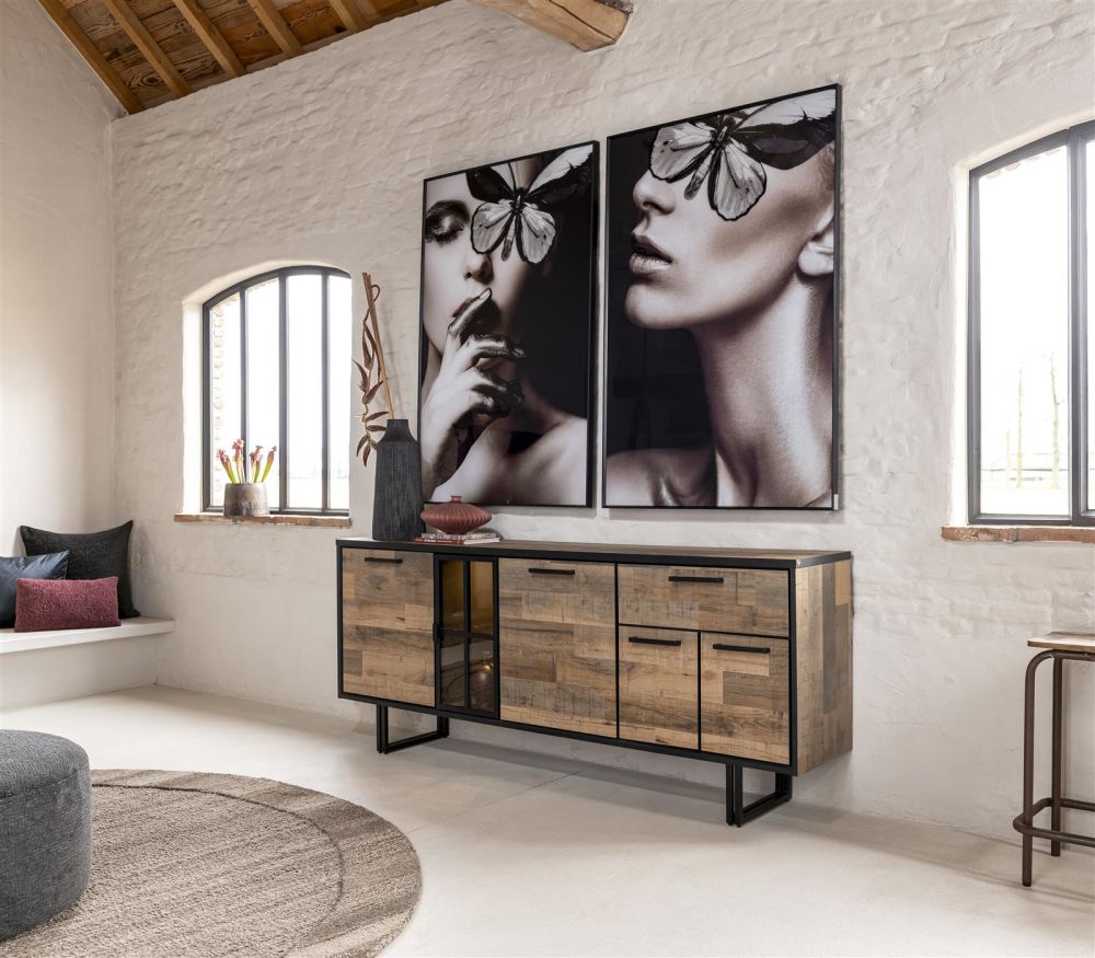 Avalon, Dressoir 127 Cm - 2-Deuren + 1-Lade - Driftwood Avalon, Dressoir 127 Cm - 2-Deuren + 1-Lade - Driftwood