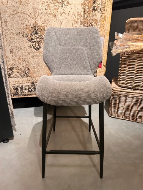 Seleste barkruk stof loudy light grey