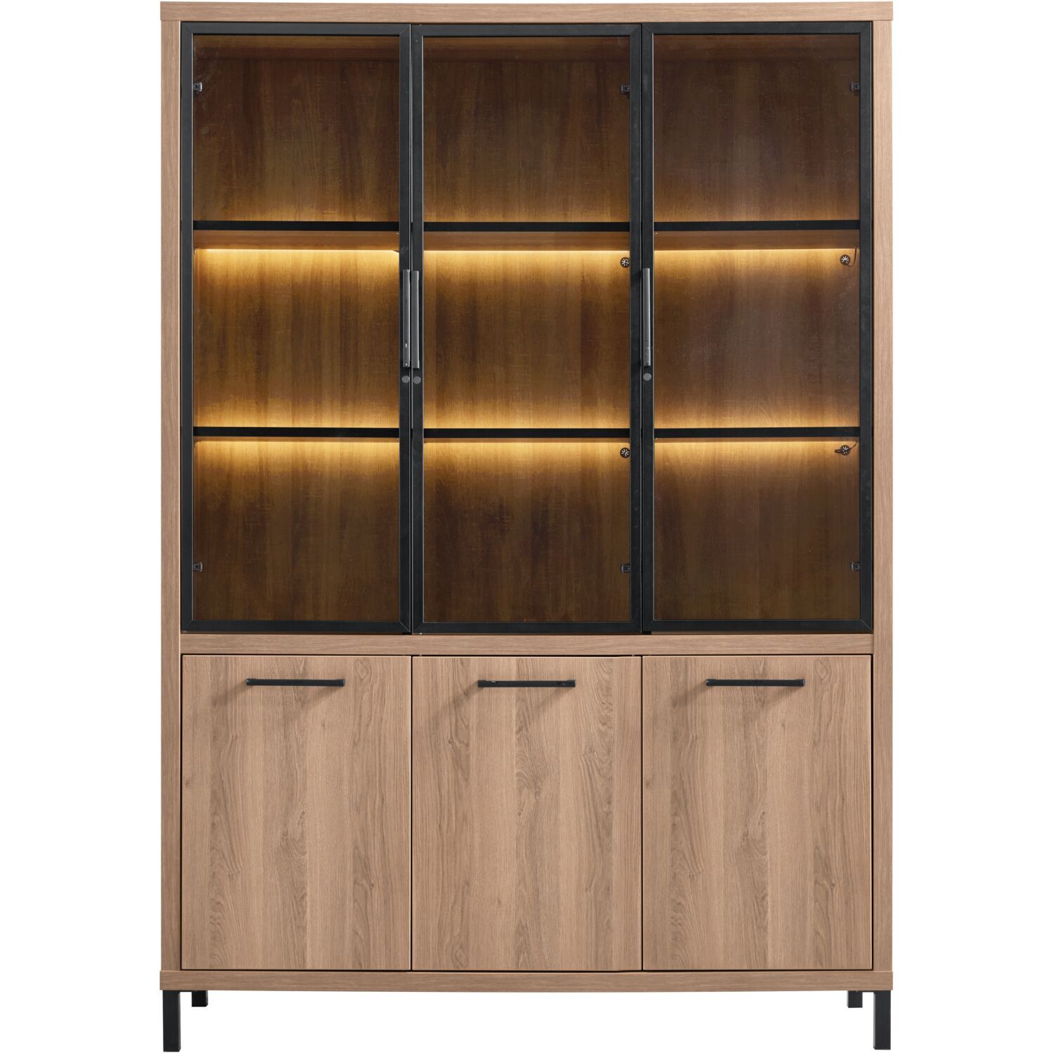 Vitrinekast Selinia 200x140x45 cm