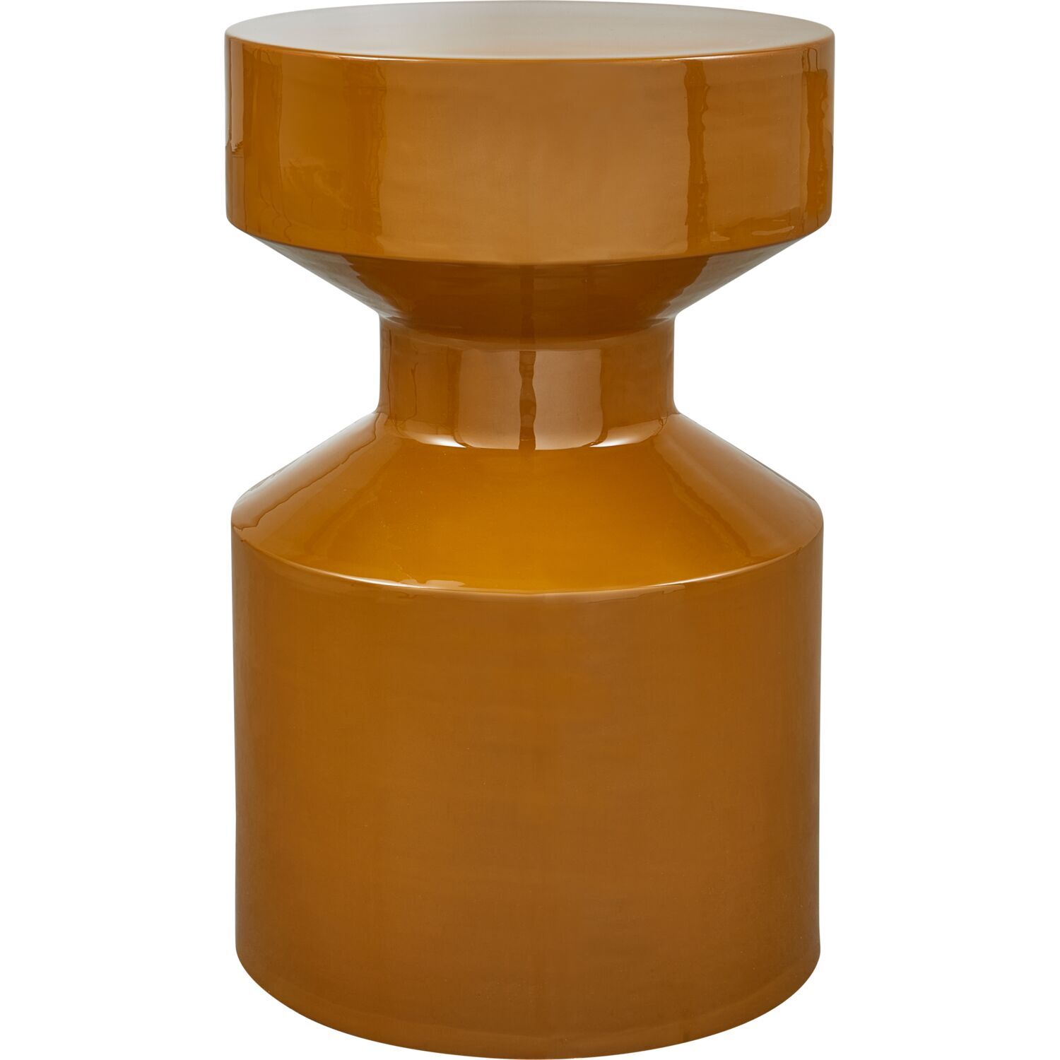 Bijzettafel Buso geel 30 cm rond