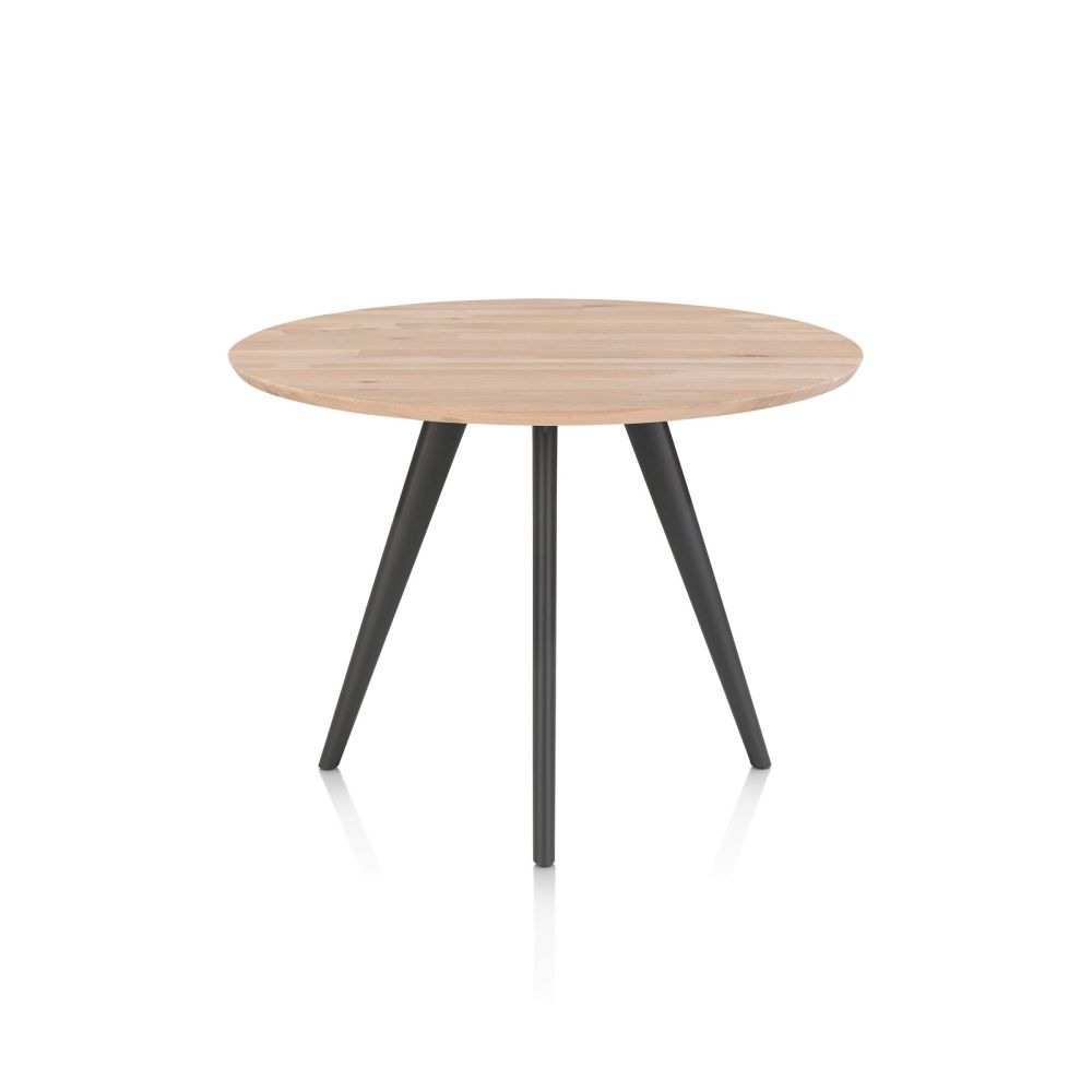 Arvada, bartafel 125 cm, rond, 4 poot - Metal graphite