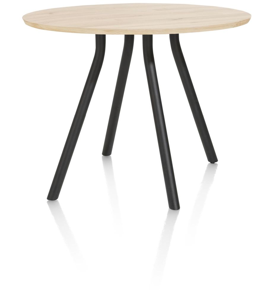 Arvada, bartafel 125 cm. - rond - centrale poot kort - natural