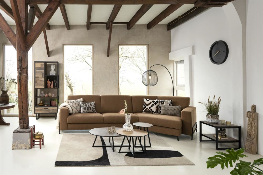 Avalon, boekenkast 80 cm - 1-deur + 1-lade + 5-niches - Driftwood Avalon, boekenkast 80 cm - 1-deur + 1-lade + 5-niches - Driftwood