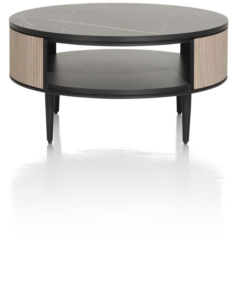 Aramon, salontafel diameter 75 cm. + 1-niche Aramon, salontafel diameter 75 cm. + 1-niche