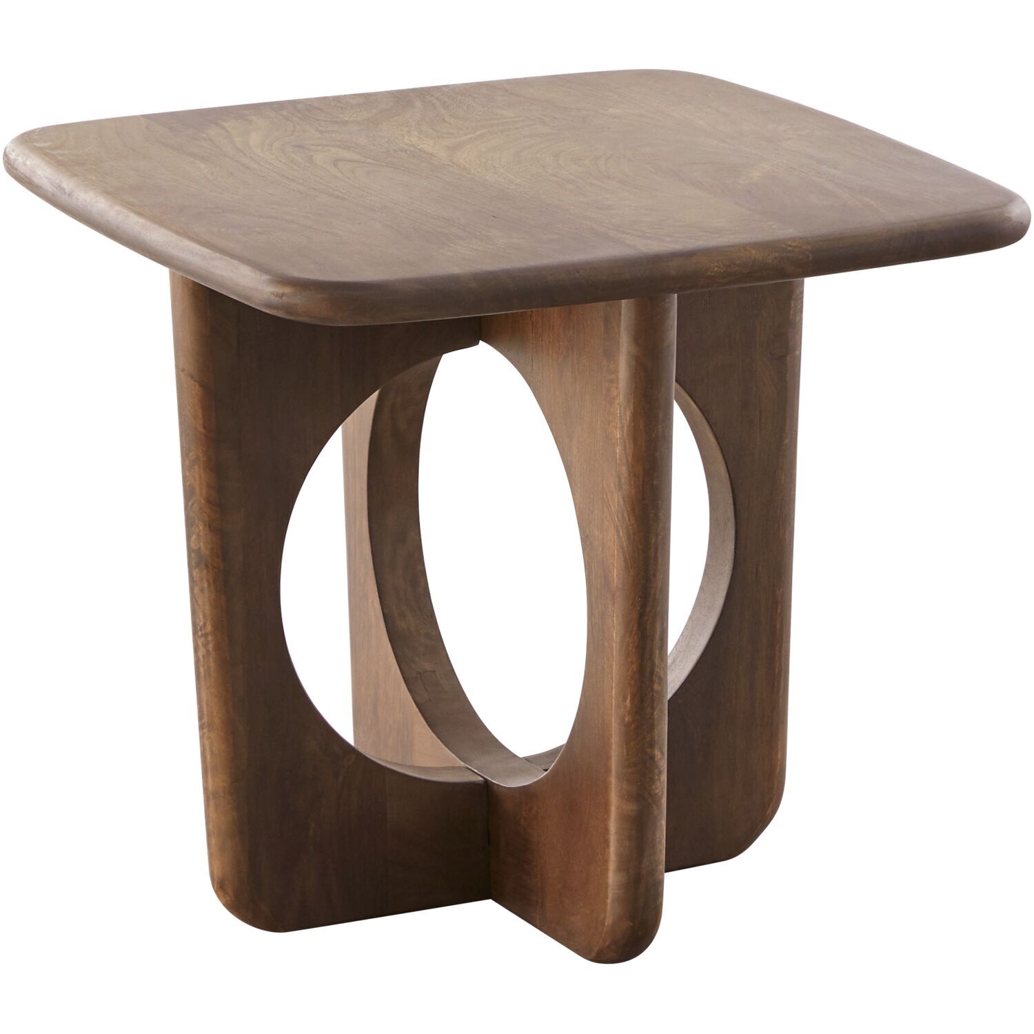 Salontafel Aseri 70x70 cm bruin vierkant