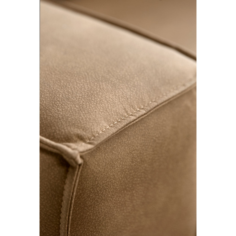 2,5 zitsbank (2x80) Barrio gerecycled polyether + HR-schuim caramel